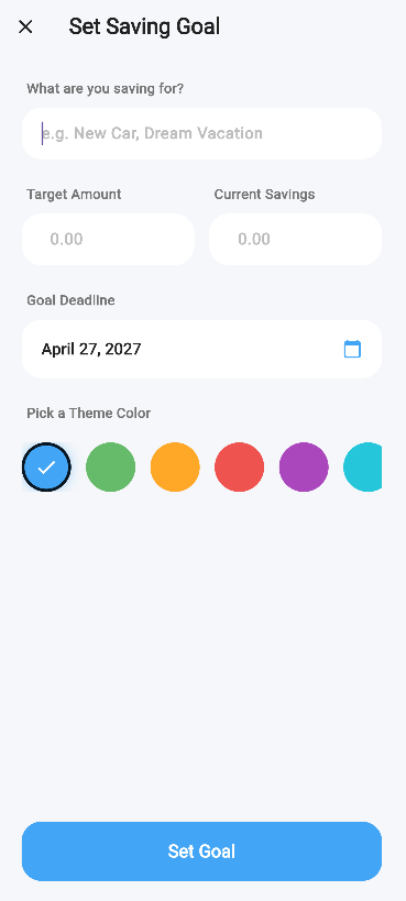 Saving Goal