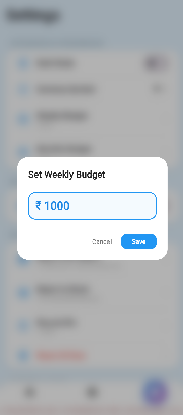 Weekly Budget